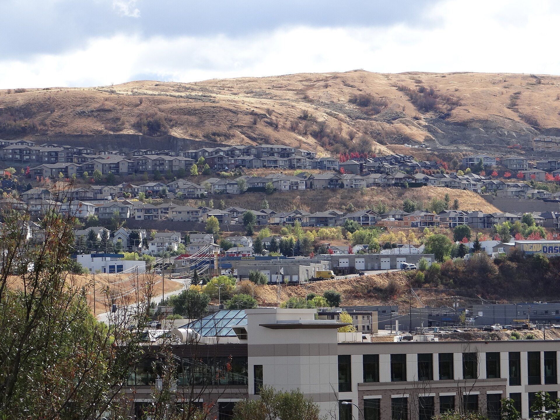 Vernon, British Columbia, seen from the hills.