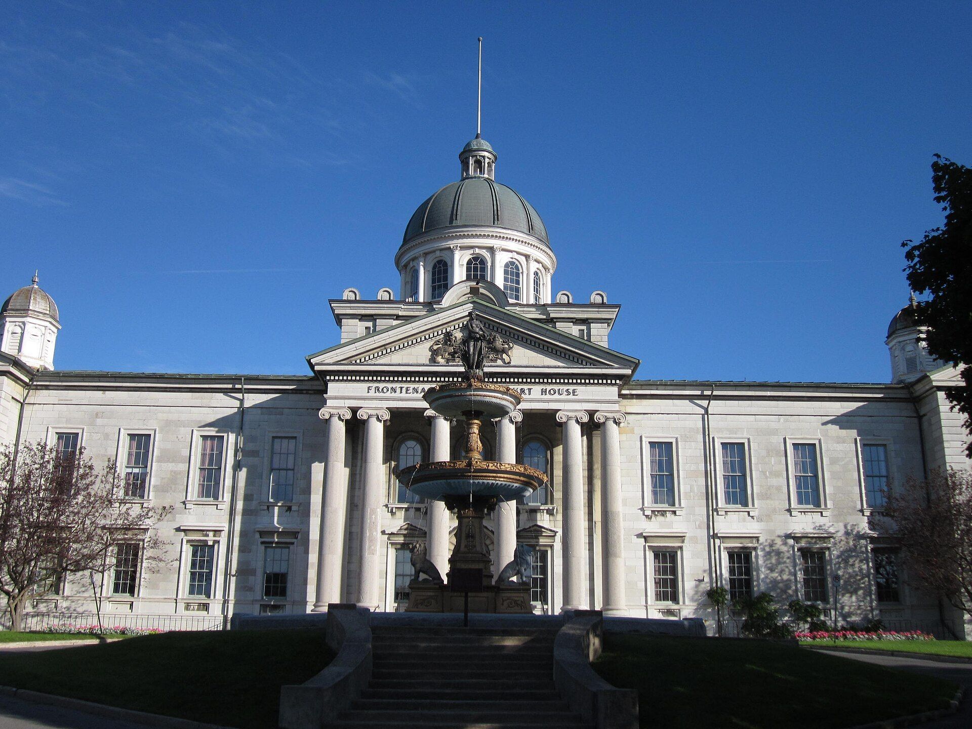 The domed Frontenac County Court House in Kingston, Ontario.